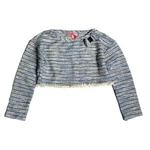 OVS girls 6-7Y‎ tweed cropped long sleeve top